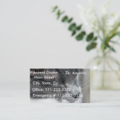 猫の獣医のプロフィールか名刺 名刺 (スタンド正面)