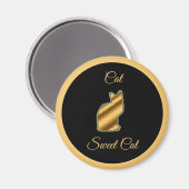 猫の甘い猫 マグネット (正面/裏面)