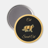 猫の甘い猫 マグネット (正面/裏面)