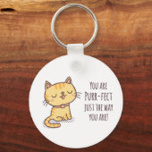 猫の生き方を狙う キーホルダー (正面)