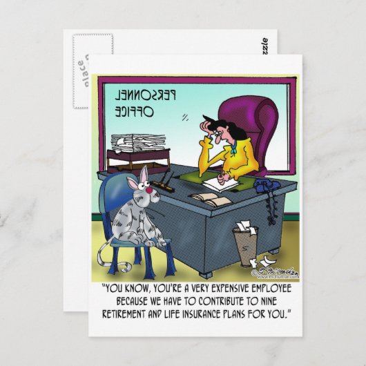 猫の生命保険プランは9つある ポストカード (正面/裏面)