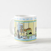 猫の生命猫好きのマグ コーヒーマグカップ (正面左)