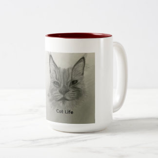 猫の生活マグカップ ツートーンマグカップ