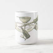 "猫の留守に悪さ猫" ヴィンテージ コーヒーマグカップ (中央)