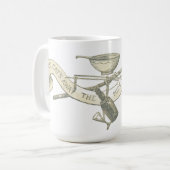 "猫の留守に悪さ猫" ヴィンテージ コーヒーマグカップ (正面左)