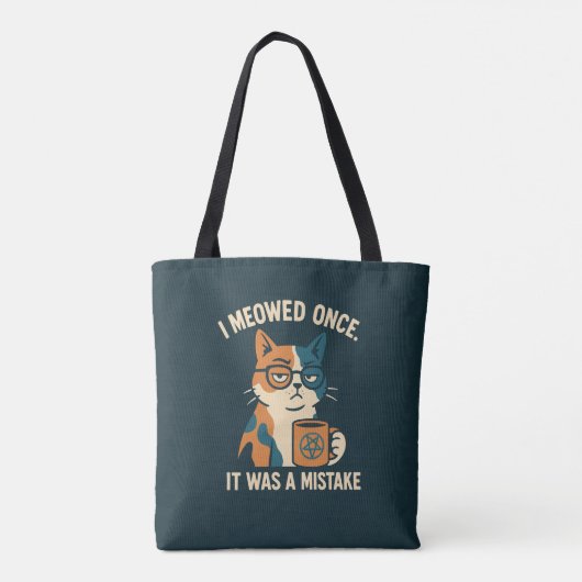 猫の異教のトートバッグ トートバッグ (裏面)