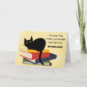 猫の病気が治るかも知れぬ カード (正面)