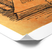 猫の白いポスターは本が多すぎることはない ポスター (角)