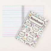 猫の白い漫画 ノートブック (内側)