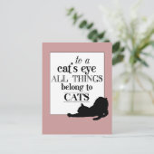 猫の目には全て猫のものがある ポストカード (スタンド正面)