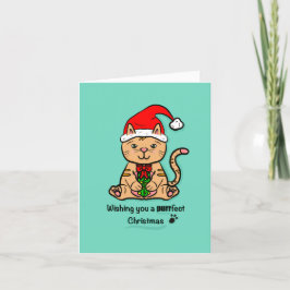 猫の目的クリスマスカード シーズンカード