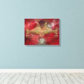 猫の目 キャンバスプリント (インサイチュ (ウッドフロア))