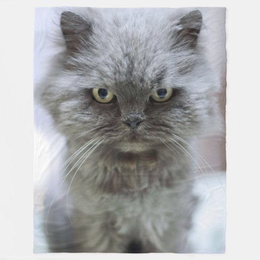 猫の目 フリースブランケット (正面)
