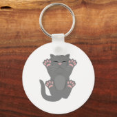 猫の眠り キーホルダー (正面)