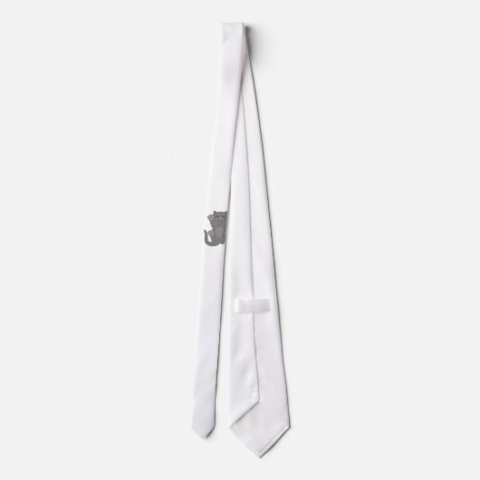 猫の眠り ネクタイ (裏面)