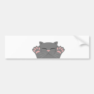 猫の眠り バンパーステッカー