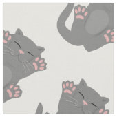 猫の眠り ファブリック (クローズアップ)