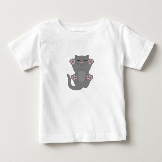 猫の眠り ベビーTシャツ (正面)