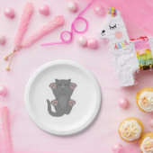 猫の眠り ペーパープレート (パーティー)