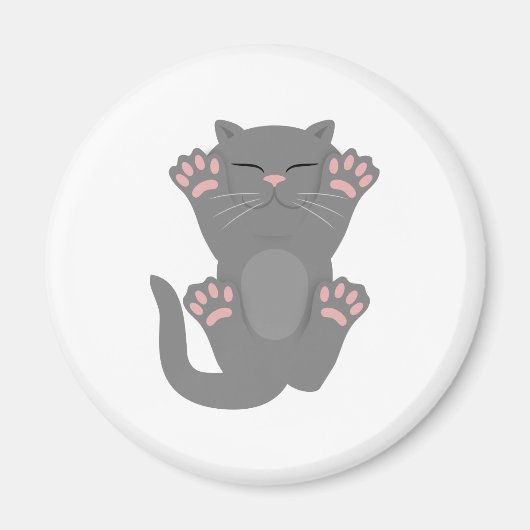 猫の眠り マグネット (正面)