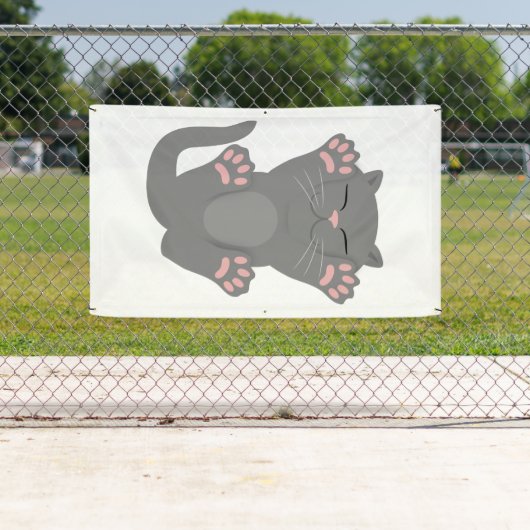 猫の眠り 横断幕 (インサイチュ)