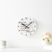 猫の知恵 ラウンド壁時計 (ホーム)