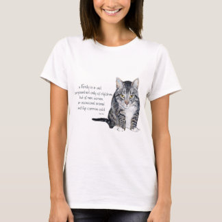 猫の知恵 - 家族のあり方 Tシャツ