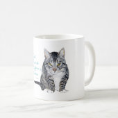 猫の知恵 - 猫は謎です コーヒーマグカップ (正面右)