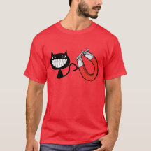 猫の磁石、おもしろTシャツ、おもしろいなユーモア