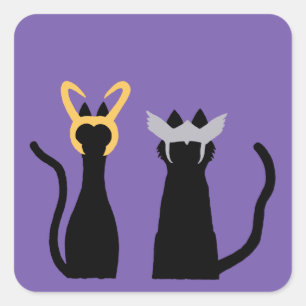 猫の神々 スクエアシール