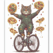 猫の神秘おもしろい小説 シール (正面)