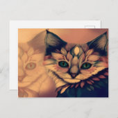 猫の神秘的な雰囲気 ポストカード (正面/裏面)