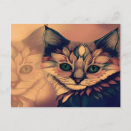 猫の神秘的な雰囲気 ポストカード