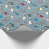 猫の穴のロット-包装紙 ラッピングペーパー (角)