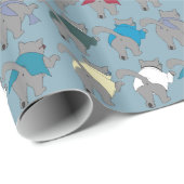 猫の穴のロット-包装紙 ラッピングペーパー (ロールコーナー)