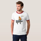 猫の粉砕機 Tシャツ (正面フル)