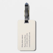 猫の紋章 ラゲッジタグ (裏面縦)