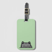 猫の素晴らしシルエット ラゲッジタグ (正面縦)