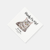 猫の結婚式のコクテルナプキン スタンダードカクテルナプキン (角)