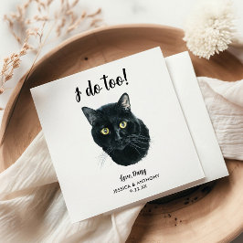 猫の結婚式のコックテール用ナプキン スタンダードカクテルナプキン