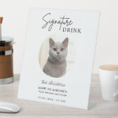 猫の結婚式シグネチャードリンクカクテルバー 台座サイン (インサイチュ)