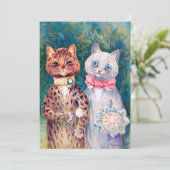 猫の結婚式, 結婚, 花嫁, ルイス・ウェイン 招待状 (スタンド正面)