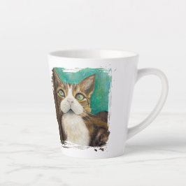 猫の絵が描かれたマグカップ カフェラテマグ