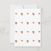 猫の絵の子供の誕生日パーティーお礼カード サンキューカード (裏面)