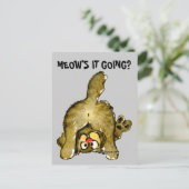 猫の絵はがきが続くニャーニー ポストカード (スタンド正面)