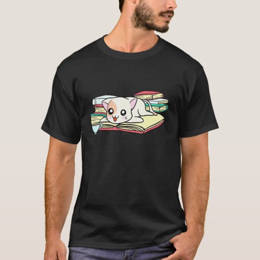 猫の絵本 - 初めての読者やコーヒー休憩に Tシャツ (正面)