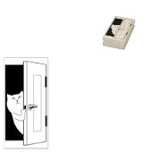 猫の絵画切手 ラバースタンプ (押印)