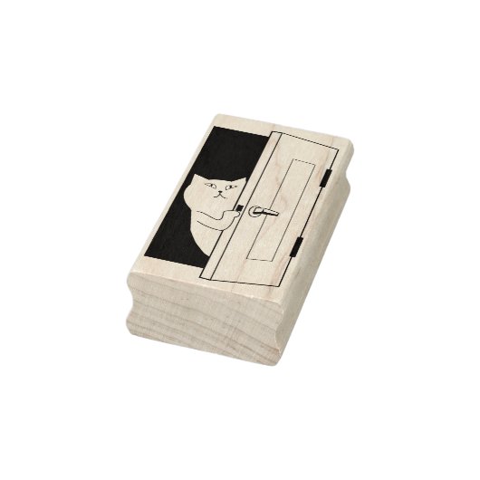 猫の絵画切手 ラバースタンプ (スタンプ)