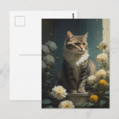 猫の絵画芸術 ポストカード (正面/裏面)