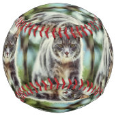 猫の絵画 ソフトボール (裏面)